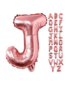 Party with Emma Rose Gold Letter A to Z Balloons 32 inch Alphabet Balloons Rose Gold Helium Foil Letter Balloon Banner for Birthday Party Anniversary Wedding Decoration (Rose Gold-J)  - Image 4