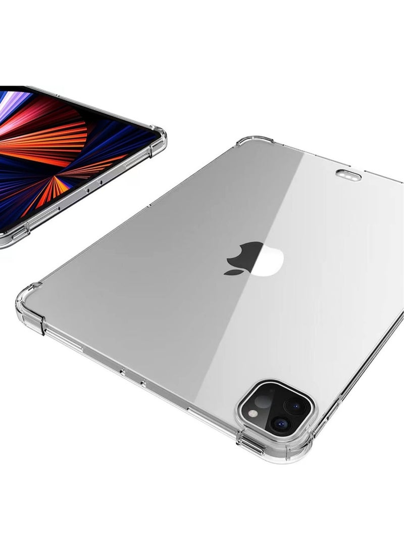 ELTRAZONE Silicon Clear Case for iPad Pro 12.9'' (5th Gen ) 2021, TPU Shockprooof Back Cover, Slim-Fit Protective Case for iPad Pro 12.9 inch 5th Generation, Supports Pencil 2nd Gen Charging - Image 4