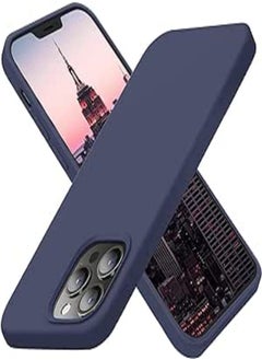 Silicone Case with Microfiber Lining For Apple iPhone 13 Pro Max (6.7in, Navy)