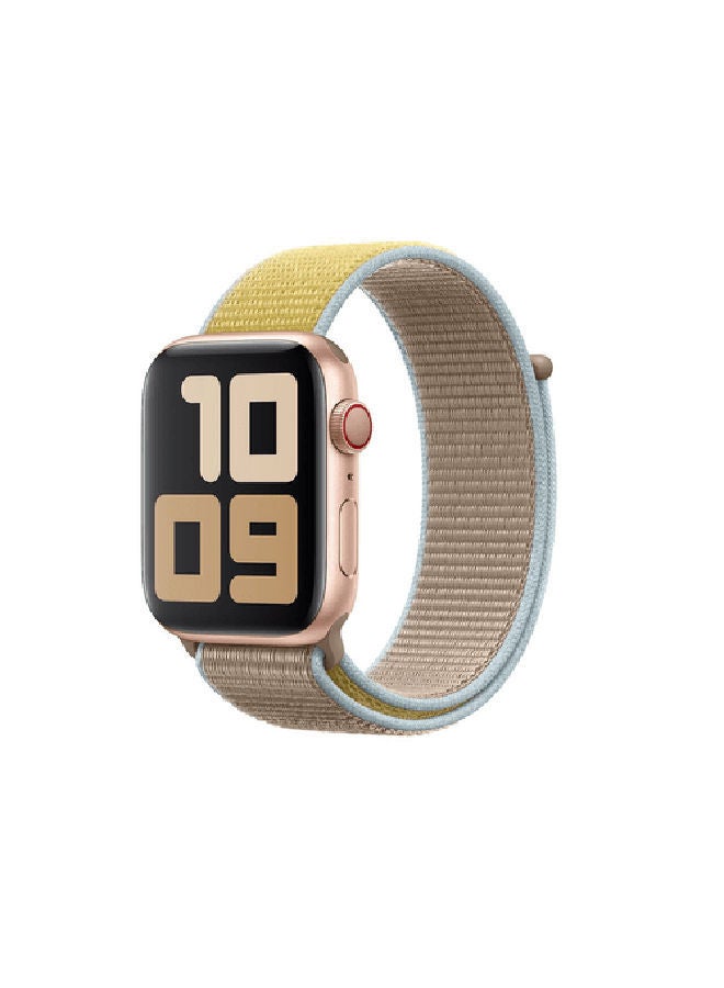 NIBEMINENT Sport Loop Replacement Band For Apple Watch Series 7/6/SE/5/4 41/40/38mm Camel - Image 2