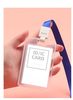 PARTNER ID card, Badge Holder Transparent Vertical With linyard Red/black/blue PARTNER (50pcs) (BALCK)  - Image 2