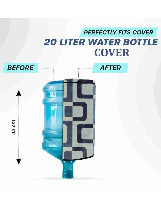 Vocal Store 20 Liter Water Dispenser Bottle Cover, Dustproof & Waterproof PVC Protector with Transparent Water Level Strip, Reusable, Easy to Clean, Fits Standard 20L Bottles V1MDOJ70BTC20L - Image 3