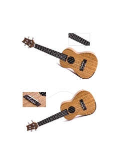 ميغاريا Megarya Ukulele مقاس 21 بوصة مصنوع يدويًا من خشب الورد الطبيعي عالي الجودة وحقيبة ، كابو ، حزام ، موالف وحامل  - Image 2