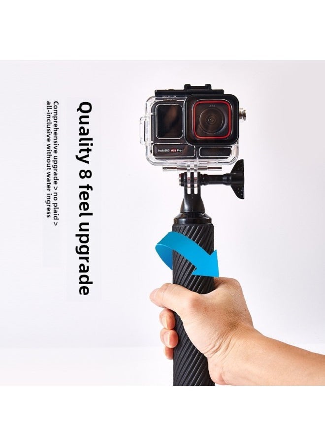 Aixia Gou GOPRO Sports Camera Accessories Diving Selfie Handheld Buoyancy Stick Water Floating Rod Dajiang Shadow Stone-Color:Pearl White - Image 5