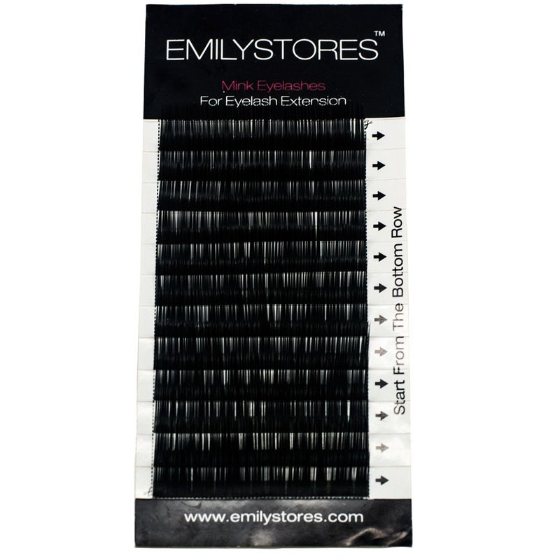 EMILYSTORES Bottom Lash Extension Eyebrow Eyelash Extensions Under Lower False Lashes Mixed J Curl 0.10mm Length 5mm 6mm 7mm 8mm In One Tray - Image 2
