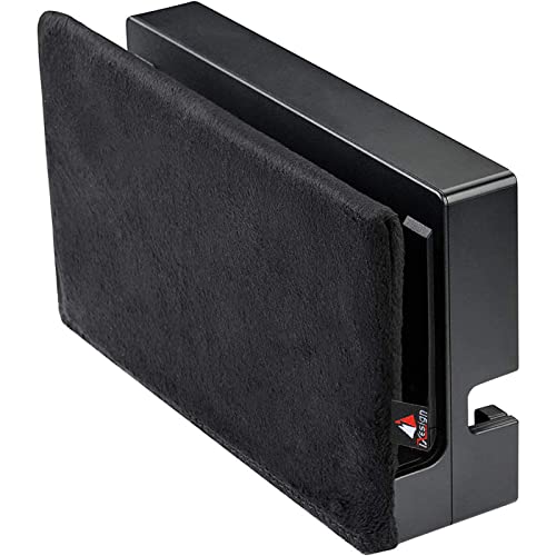 TXEsign Reversible Soft Lining Nintendo Switch Dust Cover Compatible with Nintendo Switch Charging Dock (Black) - Image 1