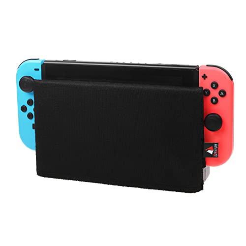 TXEsign Reversible Soft Lining Nintendo Switch Dust Cover Compatible with Nintendo Switch Charging Dock (Black) - Image 5