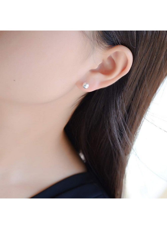 Obertis 925 Sterling Silver Stud Earrings for Women, Sterling Silver Earrings Tiny Stud Earrings for Multiple Piercings 5 Pairs Different Sizes Silver Stud Earrings Set 2mm 3mm 4mm 5mm 6mm - Image 5
