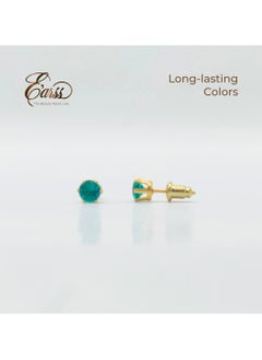 Turquoise Birth Stone December Gold Earring | Stainless Steel | 18K Gold Plated - pzsku/Z6B24731EB6CEAAFEB542Z/45/_/1735381382/646da69d-6e91-419e-b01d-187bf4af461f