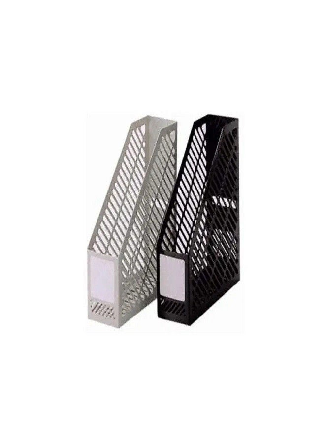 Deli MAGAZINE RACK  (BLACK or GREY) - Single Piece