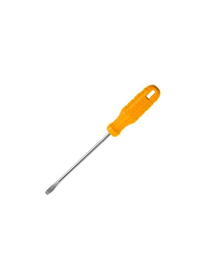 INGCO 6mm Slotted Screwdriver, CRV Material,Non-Slip Handle, Durable and Precision-Engineered, Ideal for Home and Professional Use - Image 1
