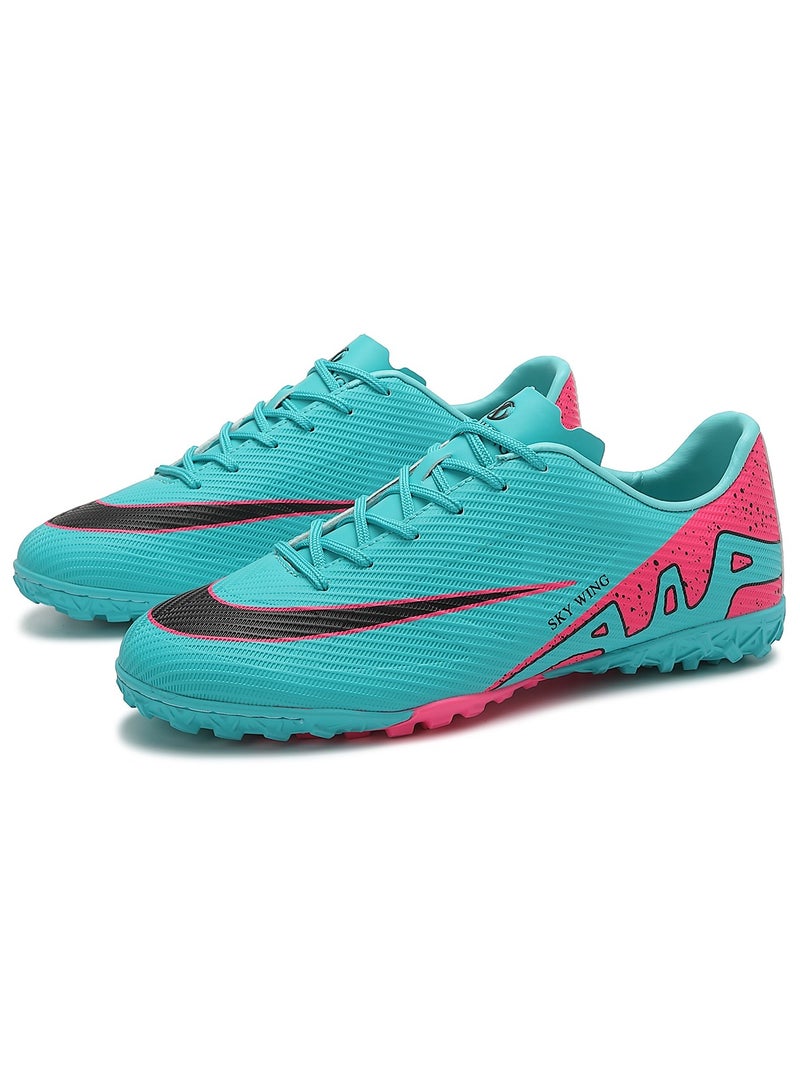 Soccer Shoes Kid,Low Top Football Cleats For Boy And Girl Indoor Outdoor Lightweight Shock Training Boots Professional Turf Shoes Sport Athletic Ground Football Boots