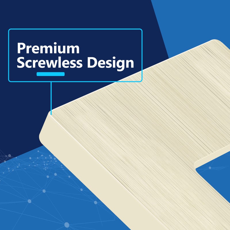 LIDER Brushed Finish Decorator Switch Cover, Screwless Wall Plate, Mid-Size 1-Gang 4.88" x 3.11", Unbreakable Polycarbonate Thermoplastic, UL Listed, LSWP-31M-BLA, Brushed Light Almond - Image 2
