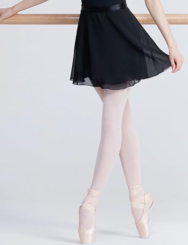 Daydance Black Girls Ballet Skirts Sheer Chiffon Dance Over Scarf for Leotards - Image 4