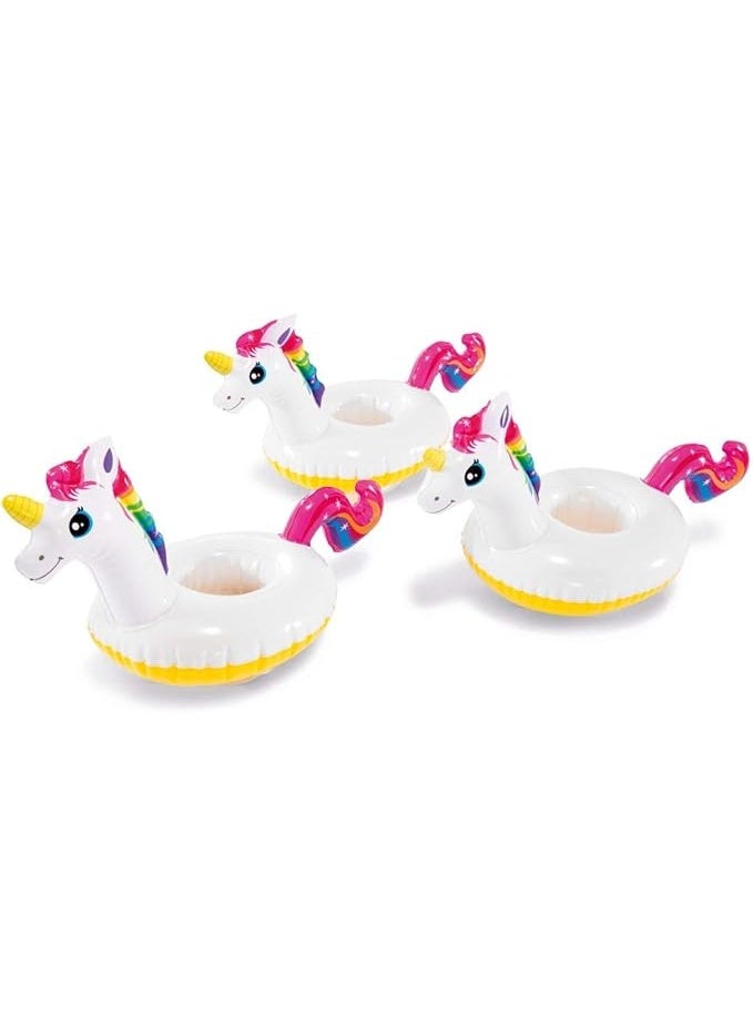 Intex Floating Unicorn Inflatable Drink Holders, Pack of 3 - Image 1