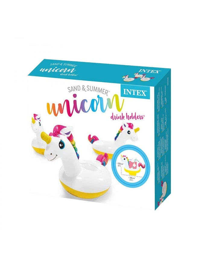 Intex Floating Unicorn Inflatable Drink Holders, Pack of 3 - Image 2