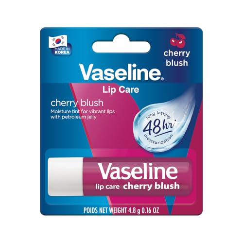 Vaseline Lip Care | Cherry Blush Tinted Lip Balm Stick | up to 48Hr moisturization | with petroleum jelly & Vitamin E | made in South Korea | 4.8g - Image 2