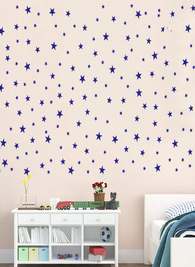 JURUOXIN Star Wall Stickers Wall Decals Removable Home Decoration Easy to Peel Stick Perfect for Baby Kids Nursery Bedroom Pack of 160Pcs (Blue) - Image 3