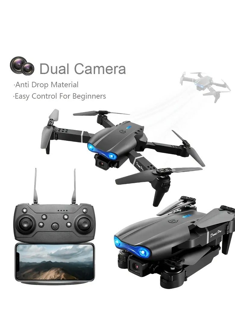 E99 Foldable Drone with Camera – Remote Control Beginner Drone for Men – Indoor & Outdoor Affordable RC Quadcopter Gift - Image 3