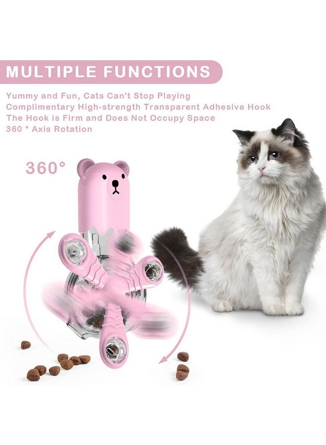 Emily Pets Cat Enrichment Toys, Interactive Cat Feeder For Indoor Cats, Cat Feeder Toy For Food Or Treats, Cat Toy Feeder For Small,Medium And Large Cats (White) - Image 2