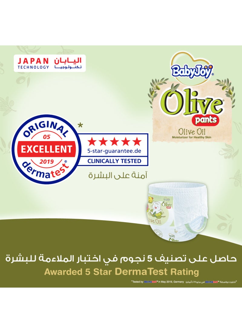 BabyJoy Olive Pants, Size 3, Medium, 6-12 Kg, Mega Pack, 54 Diapers - Image 5