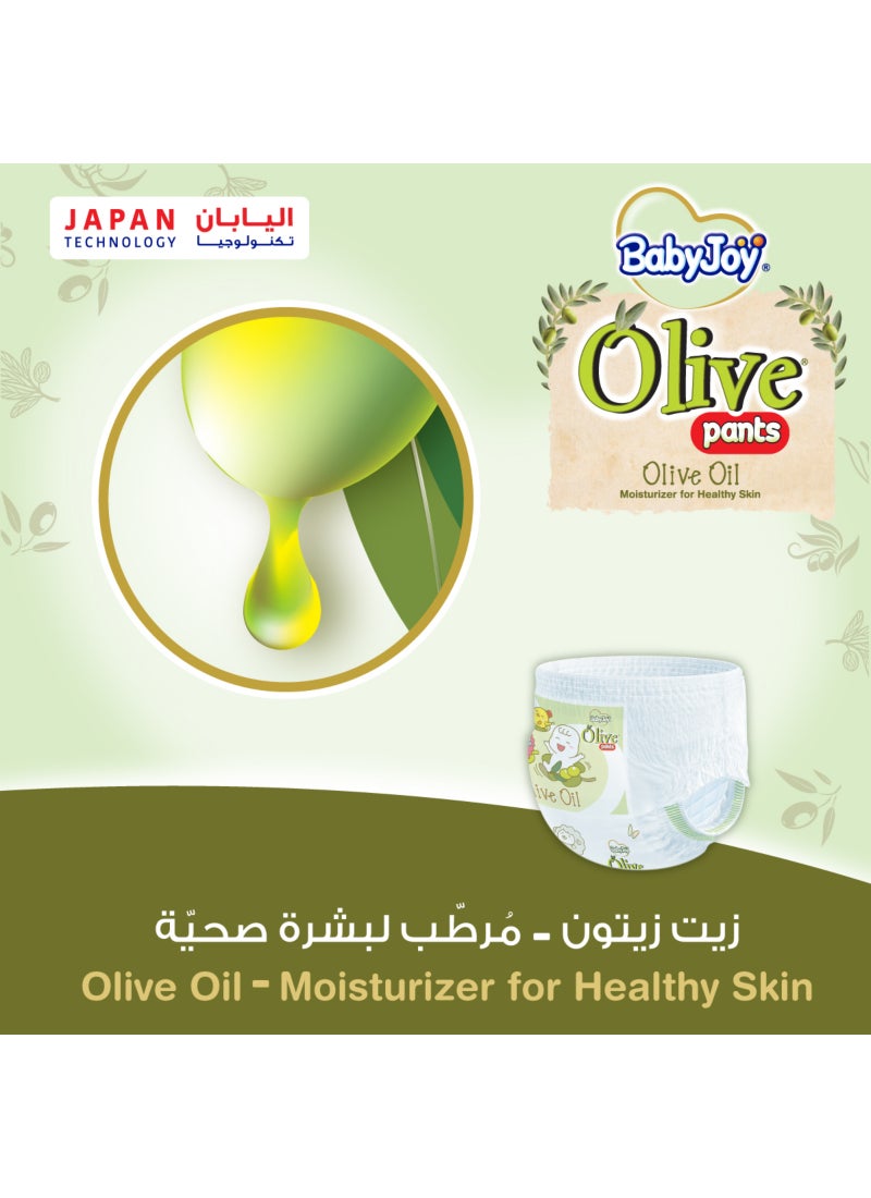 BabyJoy Olive Pants, Size 3, Medium, 6-12 Kg, Mega Pack, 54 Diapers - Image 4