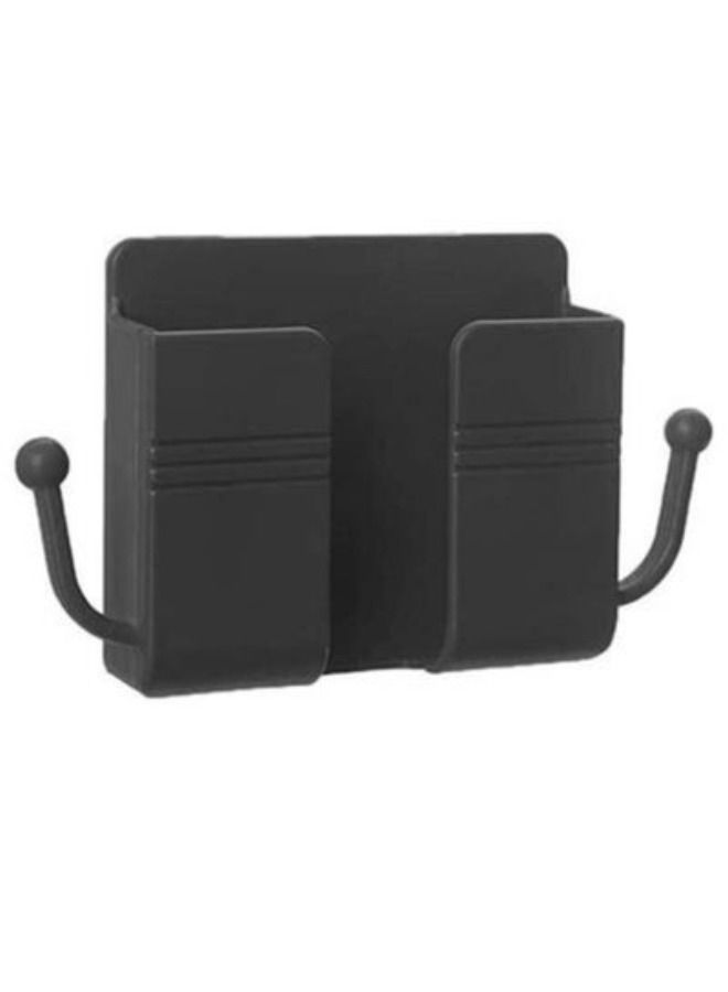 ACLIX Wall Mount Phone Holder Stand Multi Purpose Phone Charging Dock With Adhesive Black - Image 1