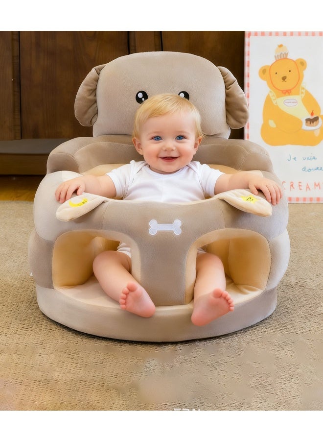 Baby Support Seat Plush Sofa,Infant Learning to Sit Chair Keep Sitting Posture for Newborn Lounger Easter Birthday Party Favor Sitting Chair - Image 1