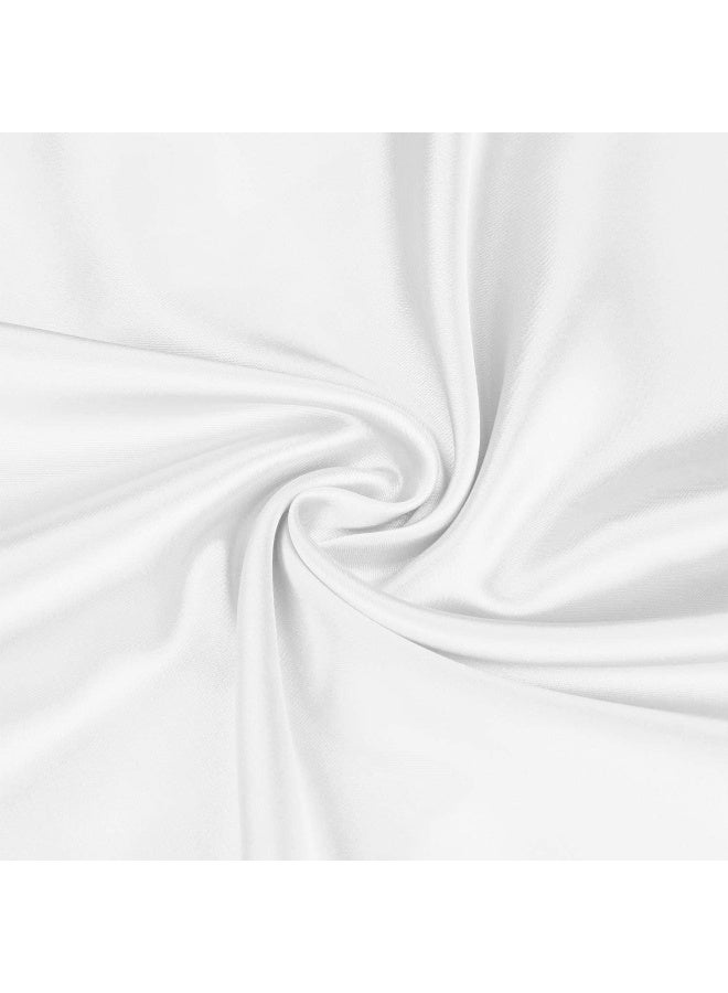 Somerfield Somer Field - Silk Pillowcases For Hair And Skin 2 Pack Standard Size with Envelope Closure (2 Pcs Pillowcases (50 x 75 cm) (White) - Image 2