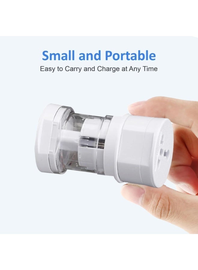 Portable Universal Travel Adapter 3-in-1 – Global Plug Socket Converter for US/UK/EU/AU – Compact, Lightweight Design with Safety Shutters & Protective Bag – Ideal for Worldwide Travel - Image 3