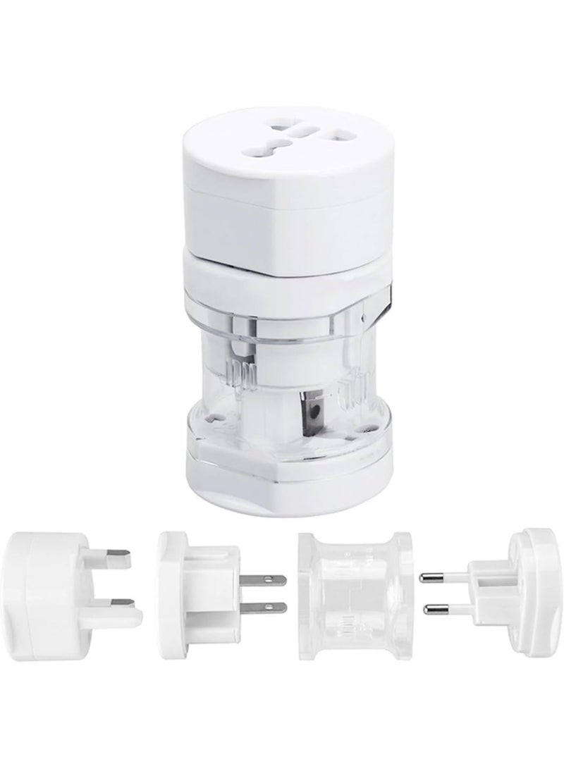 Portable Universal Travel Adapter 3-in-1 – Global Plug Socket Converter for US/UK/EU/AU – Compact, Lightweight Design with Safety Shutters & Protective Bag – Ideal for Worldwide Travel - Image 2