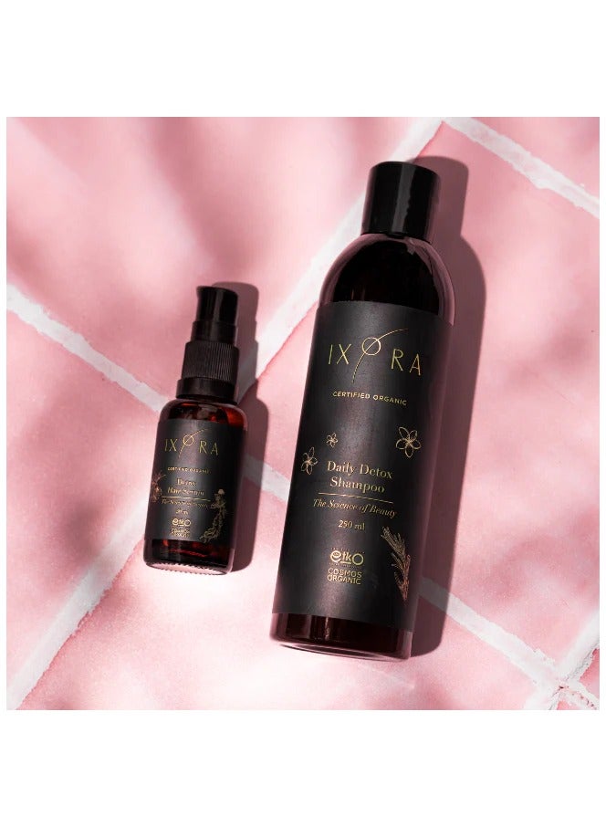 IXORA Organic Detox Hair Serum - Enriched with ginseng & garlic - stimulate hair growth & stop hair loss - 30ml - Image 5