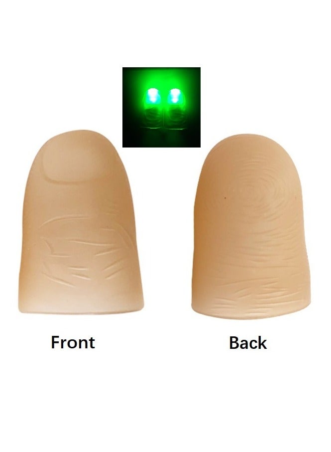 2 PCS Green Finger light Ring light Thumbtack Light Green Light - Image 1