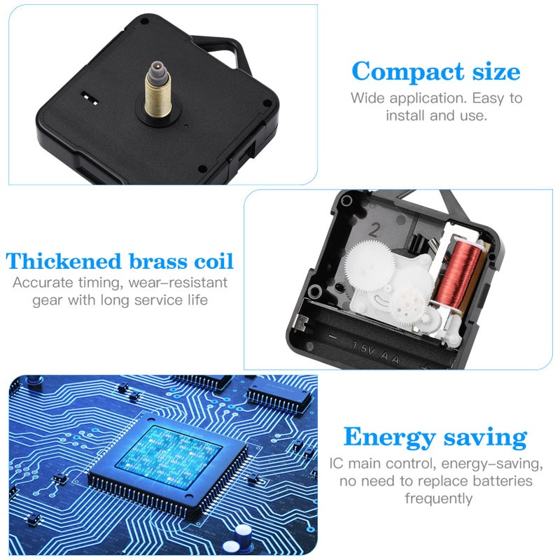 Quartz Clock Movement Mechanism DIY Repair Parts Replacement Without Batteries - Image 5