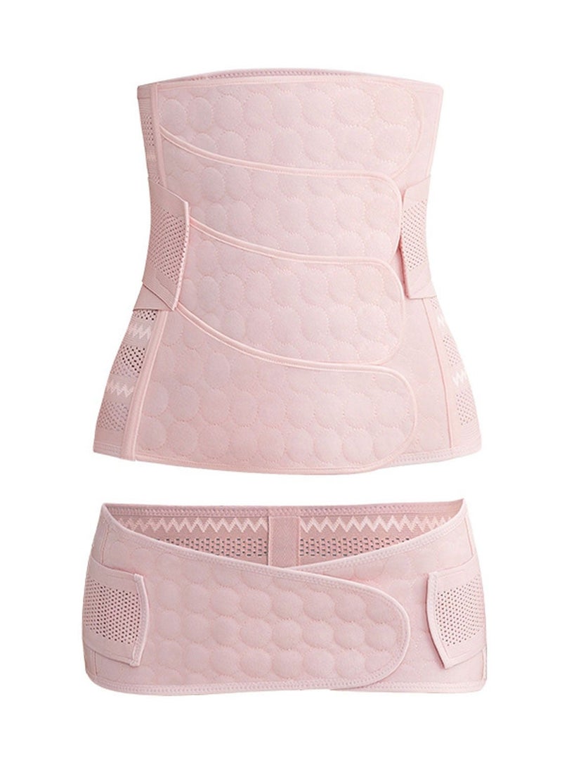 Postpartum Support Waist Belt, Belly Corset Belt For Waist, Breathable Postpartum Recovery Postnatal Corset Belt after Pregnancy Maternity - Size M - Image 1