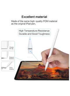 Y&D Replacement Tips for iPad Pen 1st Gen 2nd Gen, High Sensitivity iPencil Nibs Compatible Original Apple Pencil Tip Pencil, Smooth Durable White 2Pack  - Image 3