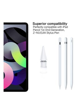 Y&D Replacement Tips for iPad Pen 1st Gen 2nd Gen, High Sensitivity iPencil Nibs Compatible Original Apple Pencil Tip Pencil, Smooth Durable White 2Pack  - Image 2