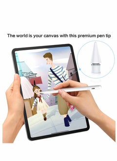 Y&D Replacement Tips for iPad Pen 1st Gen 2nd Gen, High Sensitivity iPencil Nibs Compatible Original Apple Pencil Tip Pencil, Smooth Durable White 2Pack  - Image 4