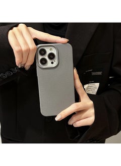 Grey-Faux Leather