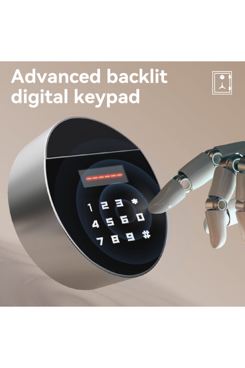 Deli 1-Hour Fireproof Safe Box, Digital Lock 36kg (50x36x35cm) ET600 Dark Grey - Image 4