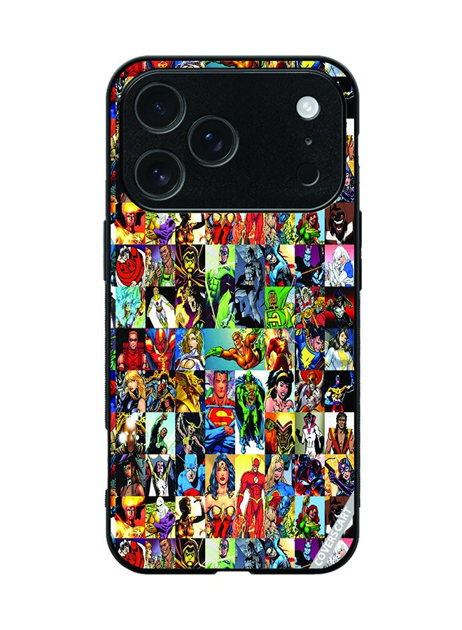 Protective Case Cover For Apple iPhone 17 Pro Cartoon Characters All Together Design Multicolour