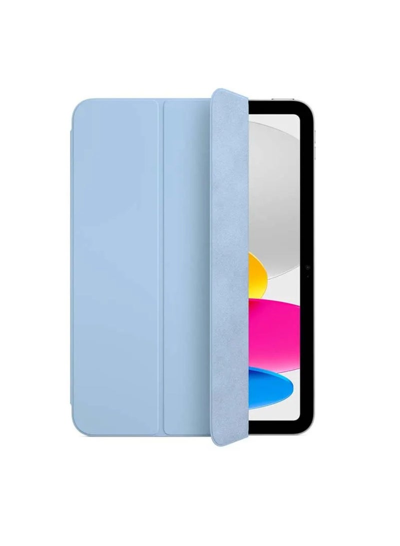 AKSESORY iPad 10th Gen Case 10.9" Light Blue – Slim Shockproof Plastic Cover with Magnetic Stand, Durable PU Protective Tablet Case - Image 1