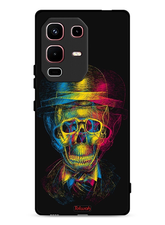 Tolwak Infinix Note 50s Protective Case Cover Skull Colorful Hat Fantasy Art - Image 1