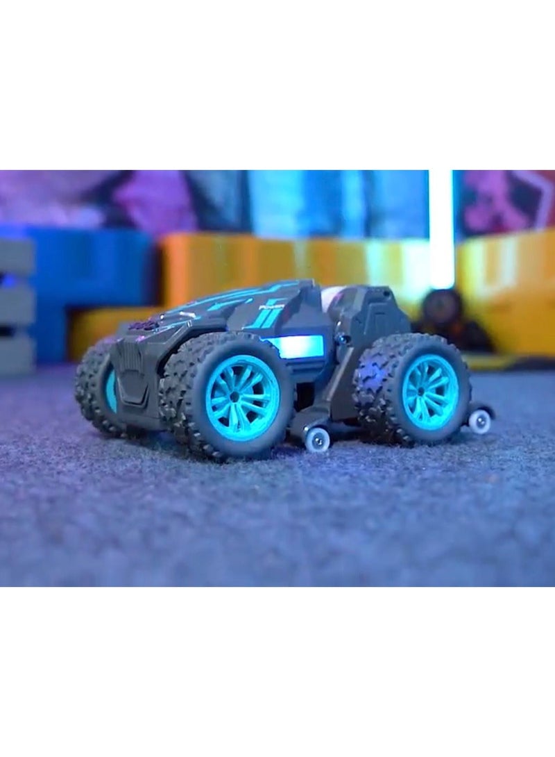 RC Remote Control Stunt Car, Off-Road Vehicle with All-Terrain Tires, High Speed Racing Toy in Black and Green - Image 3