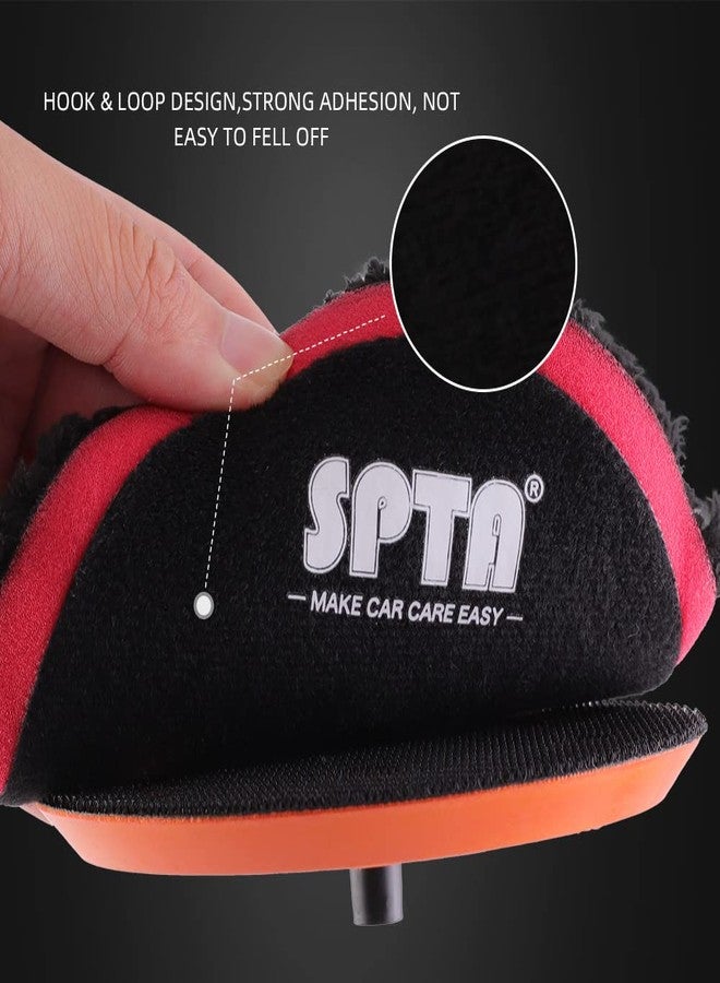 SPTA Microfiber Polishing Pad, 2Pcs 5Inch 125mm Pads Microfiber Cutting Disc Finishing Disc with Hook & Loop Backing for Car Buffer Polisher Cutting Buffing Waxing and Polishing - Image 3