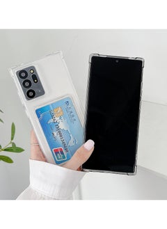 Generic Wallet Phone Case Slim Fit Card Slot Transparent Case Protective Soft Shockproof Case with Card Holder For Samsung Galaxy Note 20 Ultra/Note 20 Plus  - Image 5