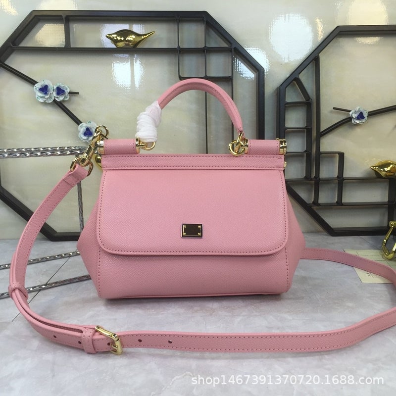 Genuine Leather Women'S Bag Presbyopic Horn Bag Saddle Bag French Stick Bag Portable Shoulder Messenger Bag Messenger Bag Kelly Platinum Bag - Image 4
