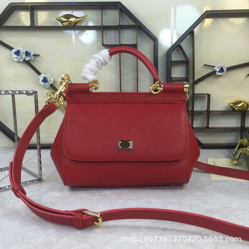 Genuine Leather Women'S Bag Presbyopic Horn Bag Saddle Bag French Stick Bag Portable Shoulder Messenger Bag Messenger Bag Kelly Platinum Bag - Image 3