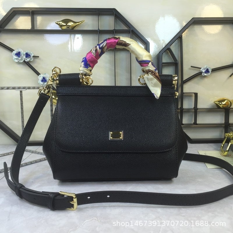 Genuine Leather Women'S Bag Presbyopic Horn Bag Saddle Bag French Stick Bag Portable Shoulder Messenger Bag Messenger Bag Kelly Platinum Bag - Image 2