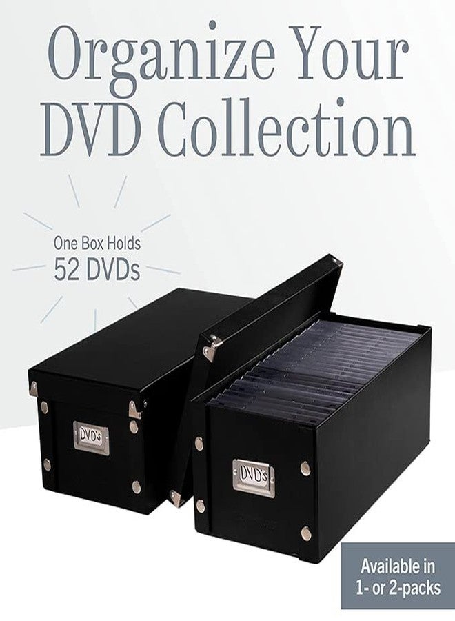 سناب-ن-ستور صندوق تخزين أقراص DVD من Snap-N-Store - حامل أقراص متين بغطاء لتخزين الأقراص (عبوة واحدة - DVD، أسود) - Image 3